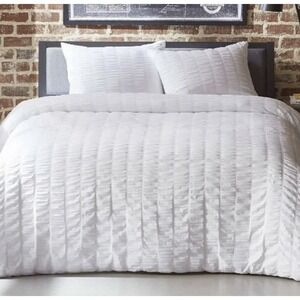 CITY SCENE TWIN DUVET COVER SET, WHITE COURTNEY NEW